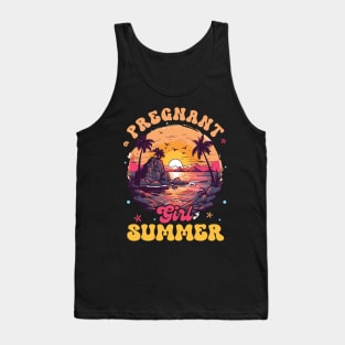 Pregnant Girl Summer vacation Gift For Men Women Tank Top